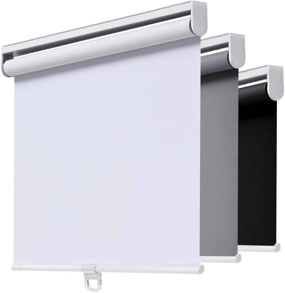 Cordless roller shades blackout