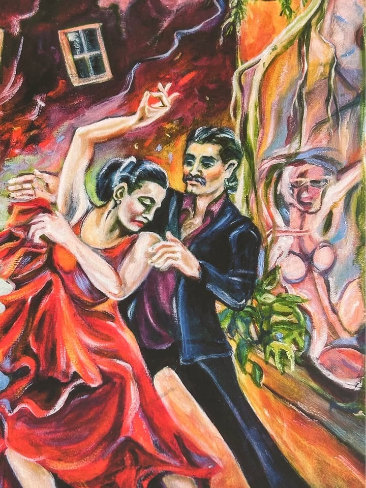 Flamenco in the Bohemian Club – Signed Susan Carnes Art Print - photo 5