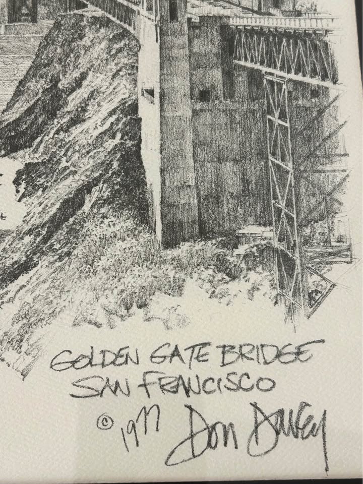 Vintage Print Golden Gate Bridge by Don Davey(1977) - photo 3