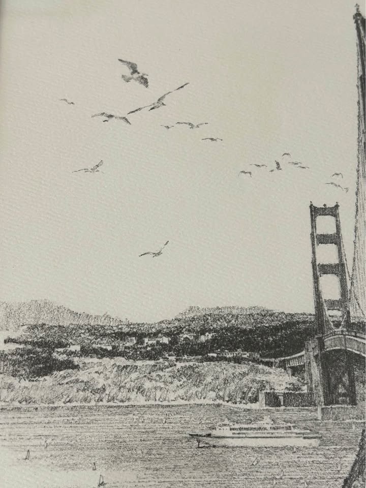 Vintage Print Golden Gate Bridge by Don Davey(1977) - photo 4