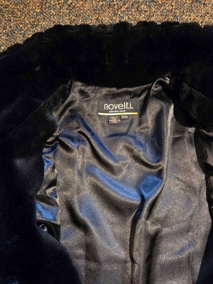 Black Faux Fur Coat - photo 5