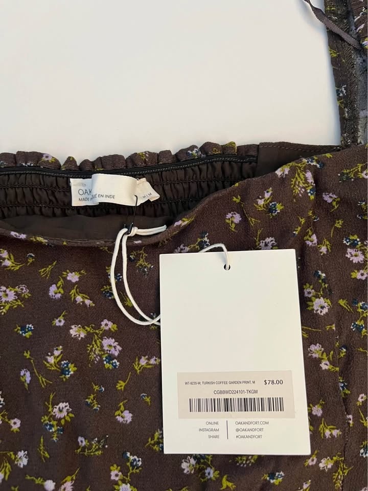 Oak + Fort Floral Square Neck Blouse - photo 3