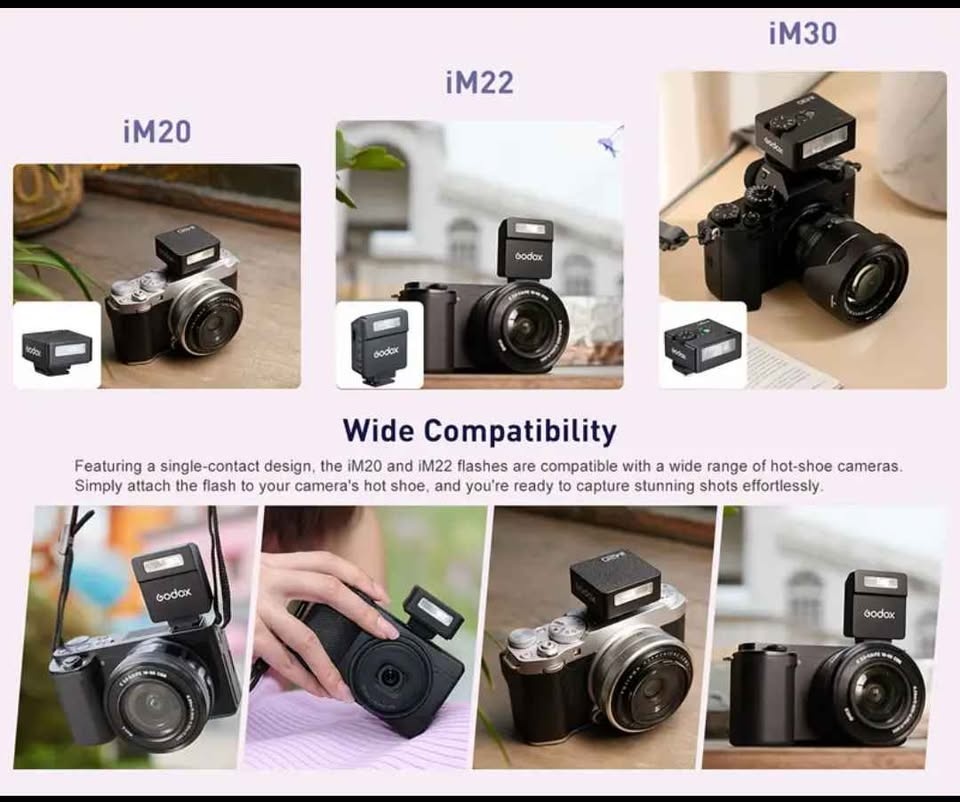 📸 Godox IM20 Mini External Camera Flash – Universal - photo 5