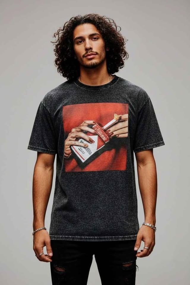 🔥 Heavyweight Vintage “Oil Paint” Graphic Tee - photo 2