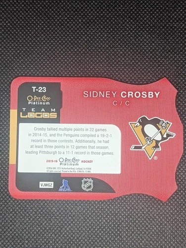 2015-16 O-Pee-Chee Platinum Sidney Crosby - photo 2