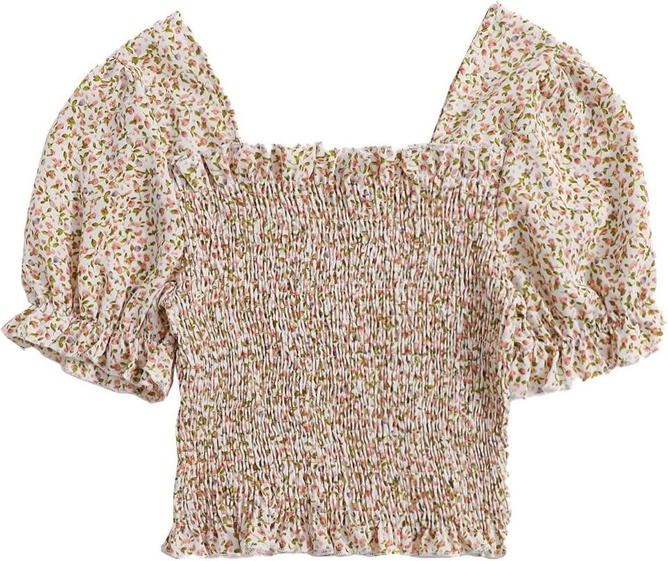 Floral Puff Sleeve Shirt