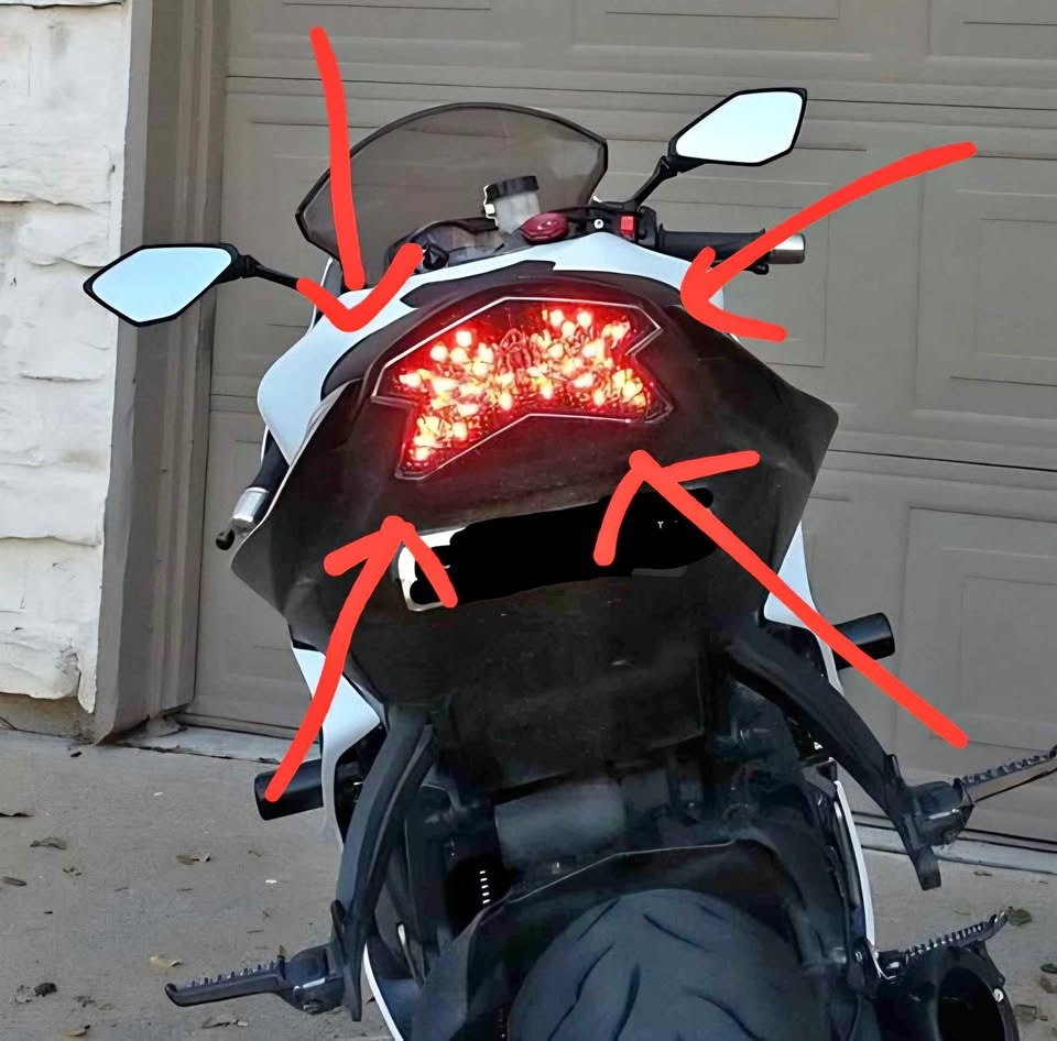 Ninja 300 fender eliminator