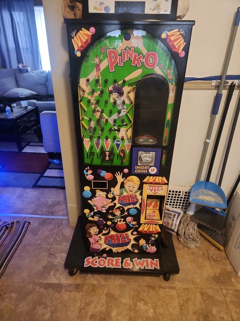 Plinko Bubble Gum Machine