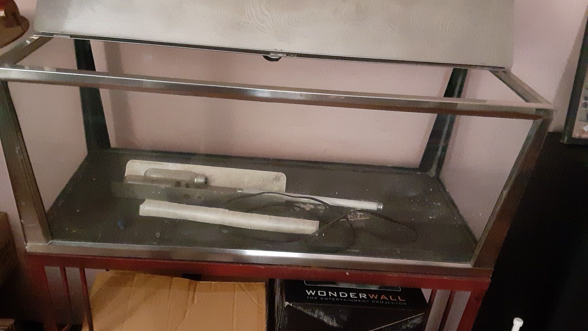 Vintage fish tank stainless steel - photo 3