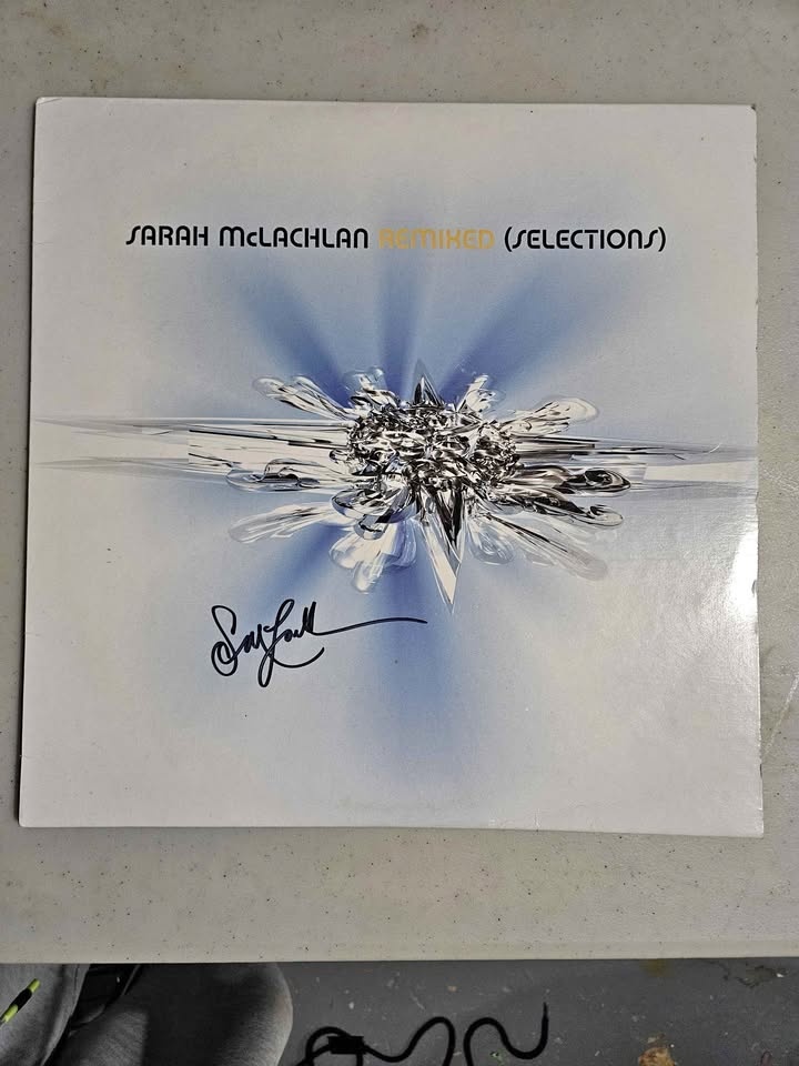 Sarah McLachlan SIGNED Remixed Vinyl LP