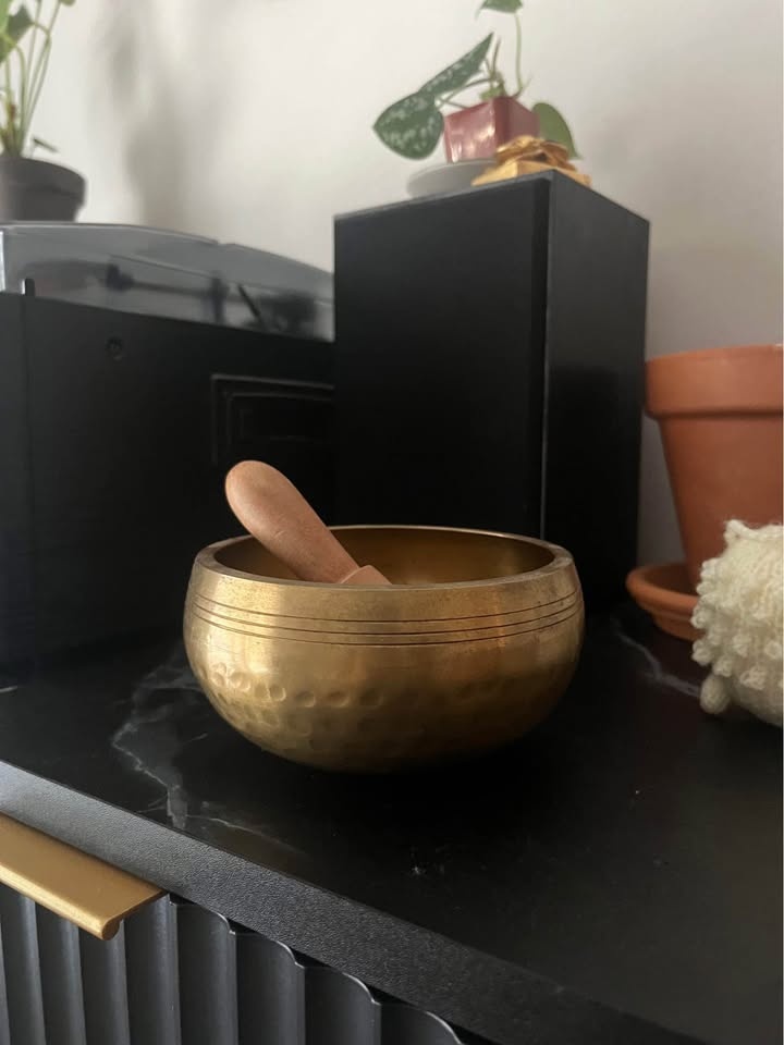 Hand hammered Tibetan singing bowl