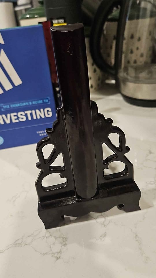 Antique Wooden Desk Book Rack – Black – Circa 1900 - photo 5
