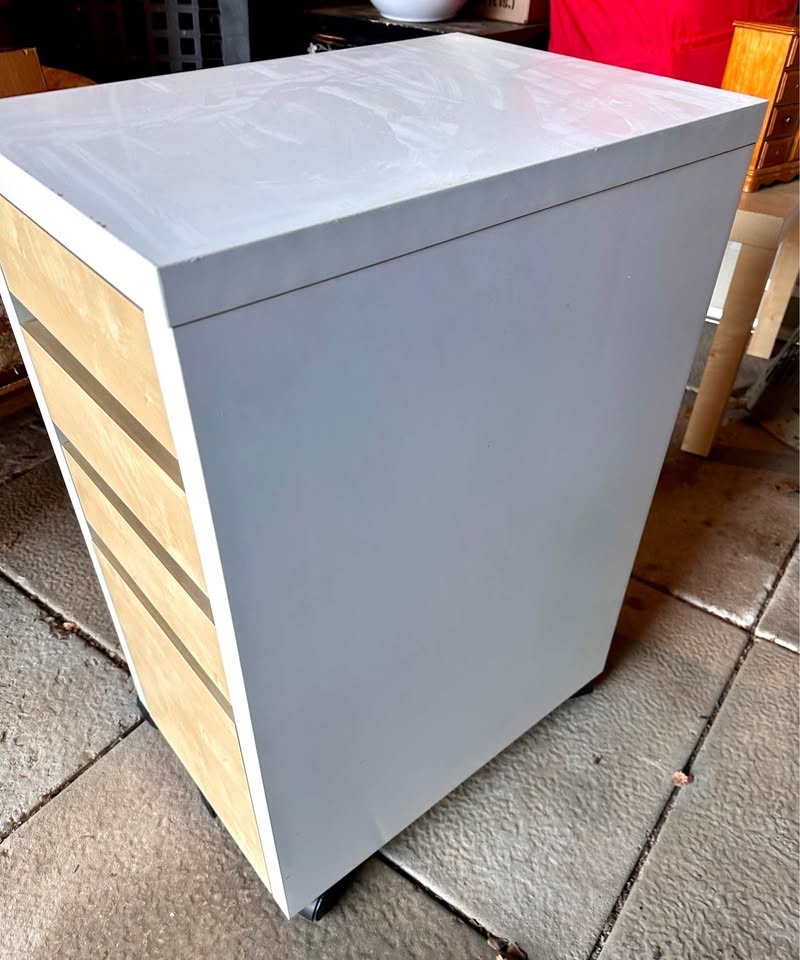 🥕IKEA MICKE Drawer Unit on Casters White Birch - photo 4