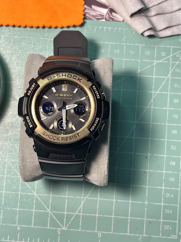 G-Shock AWG-M100SBG Black & Gold Tough Solar Watch