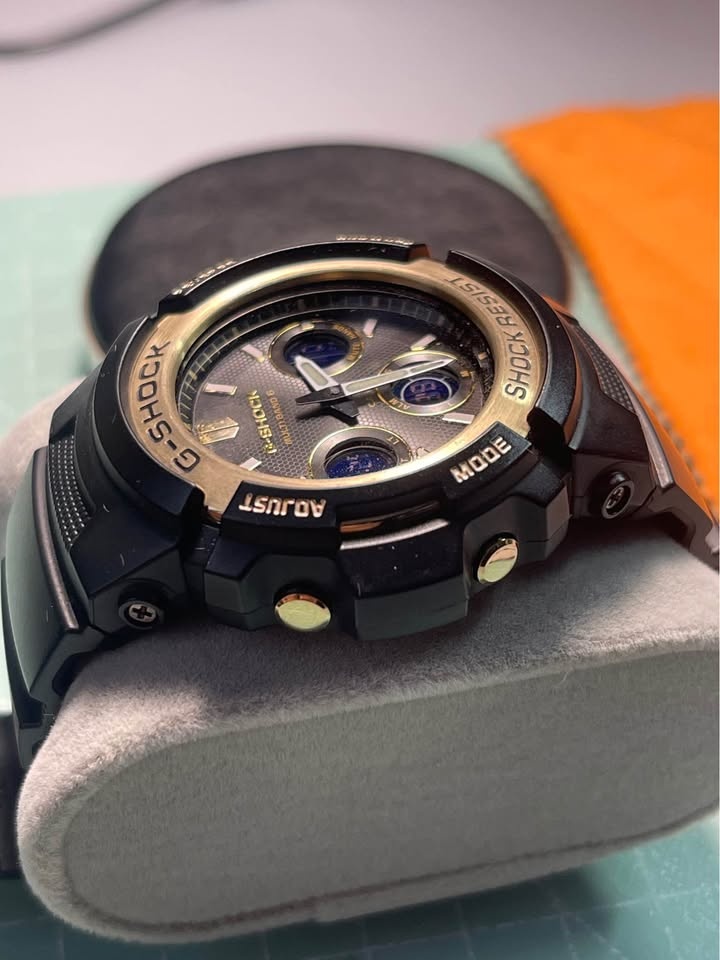 G-Shock AWG-M100SBG Black & Gold Tough Solar Watch - photo 3