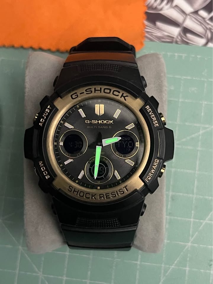 G-Shock AWG-M100SBG Black & Gold Tough Solar Watch - photo 4