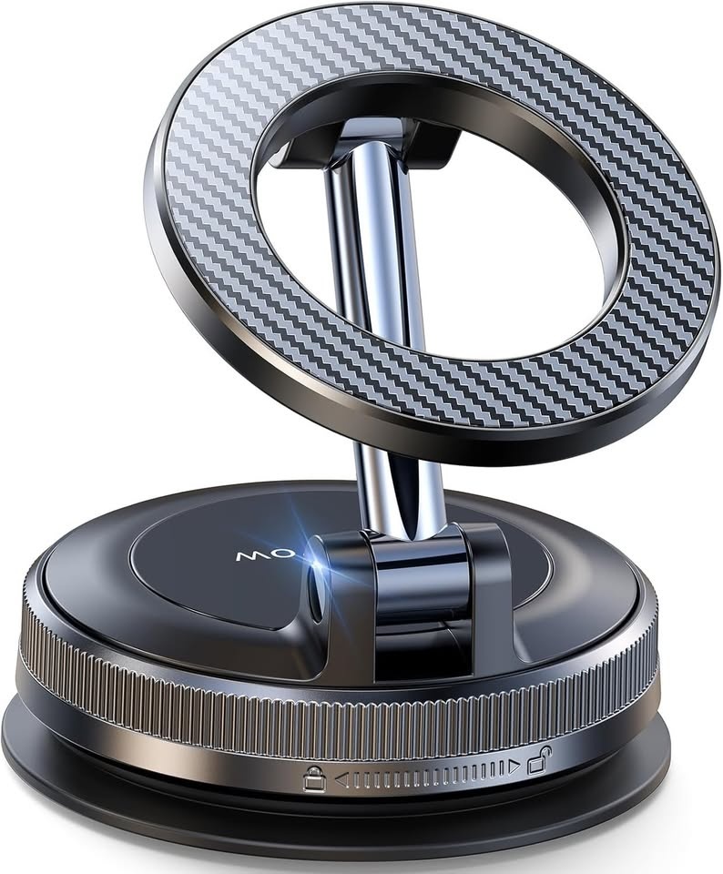 Magnetic Suction Cup Phone Mount for MagSafe – 360° Rotatable