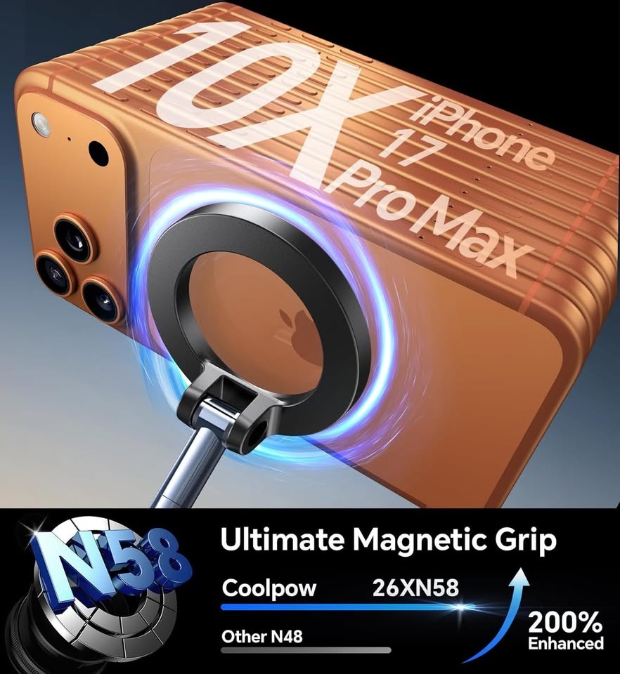Magnetic Suction Cup Phone Mount for MagSafe – 360° Rotatable - photo 4