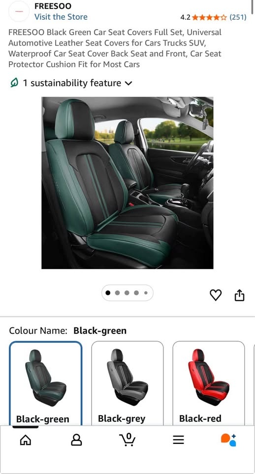 Leather Car Seat Covers Full Set Universal