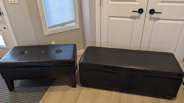 Set of 2 Storage Ottomans