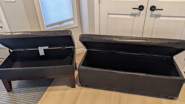 Set of 2 Storage Ottomans - photo 2