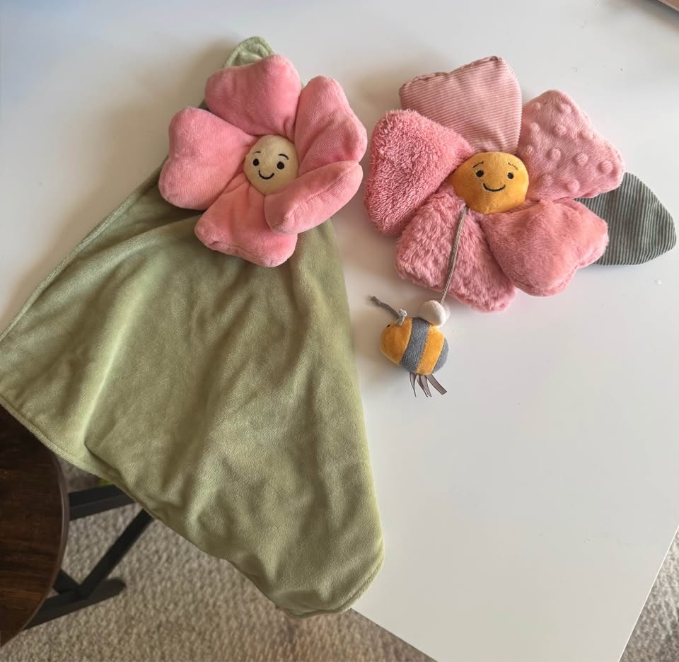 Jellycat Fleury Petunia Soother Lovey & Rattle Toy