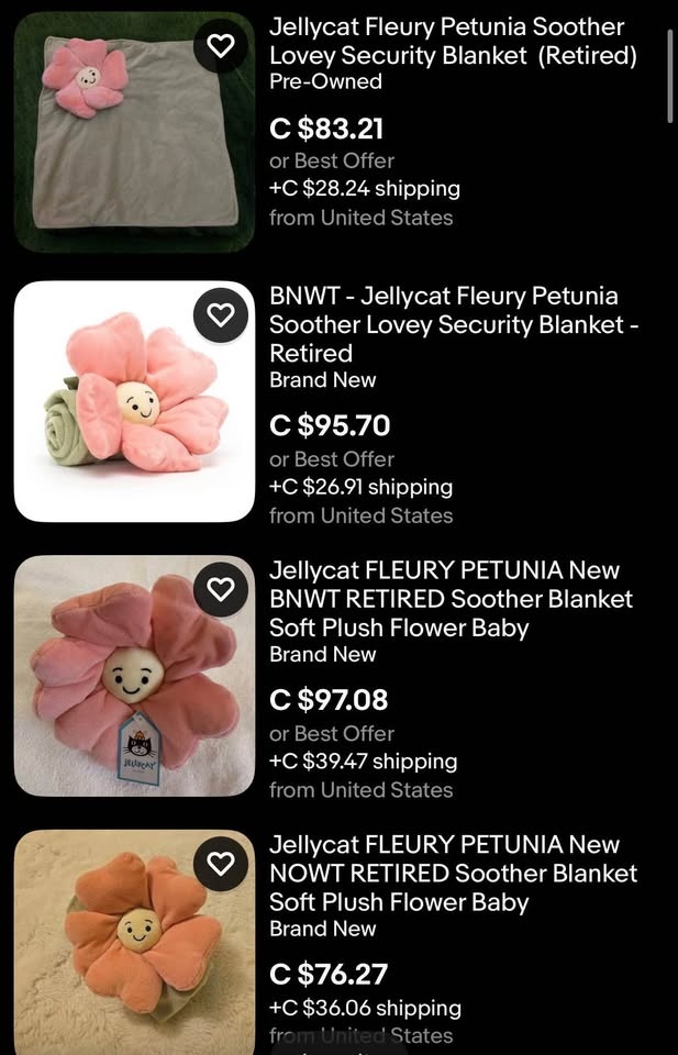 Jellycat Fleury Petunia Soother Lovey & Rattle Toy - photo 5