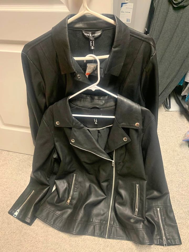 Black Pleather Jacket 🏆