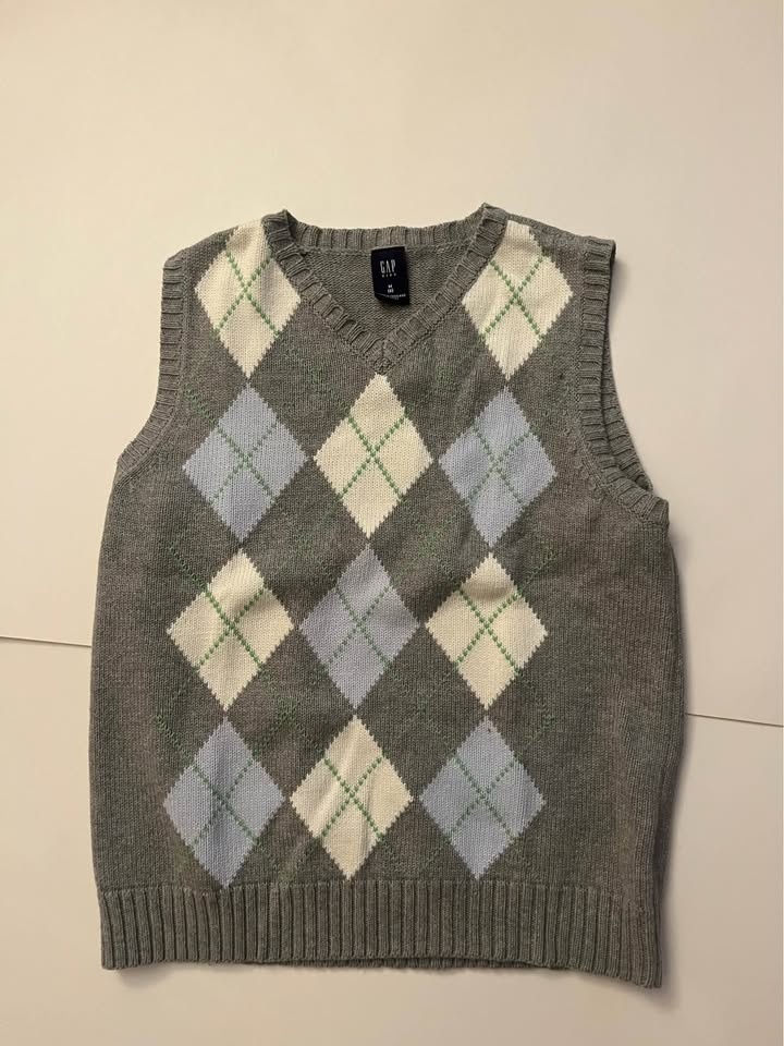 Gap Argyle Sweater Vest - Kids’ M (8)
