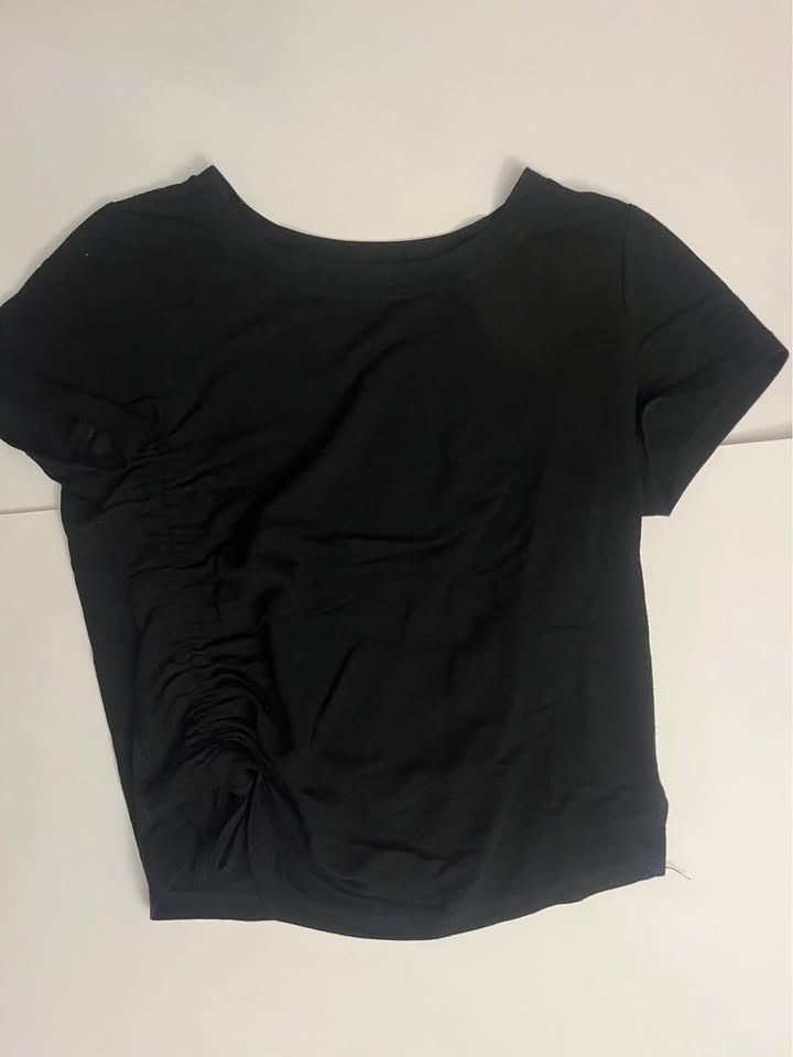 Black Top with Drawstring Side - photo 2