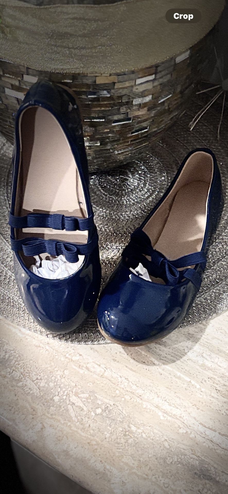 BONUS INCLUDED! Girls Navy Patent Mary Jane Dress Shoes Size 3 + - photo 3