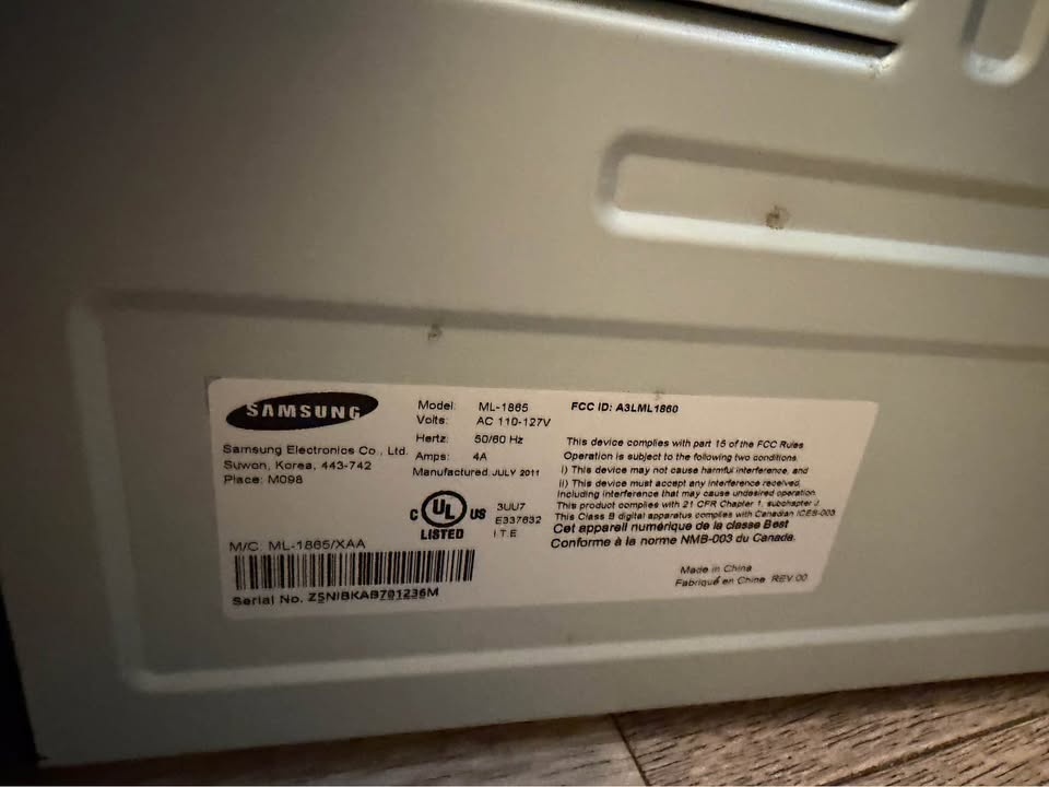 Samsung Laser Printer NO CORD - photo 4