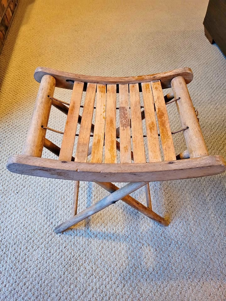 Vintage Yugoslavian Folding Stool