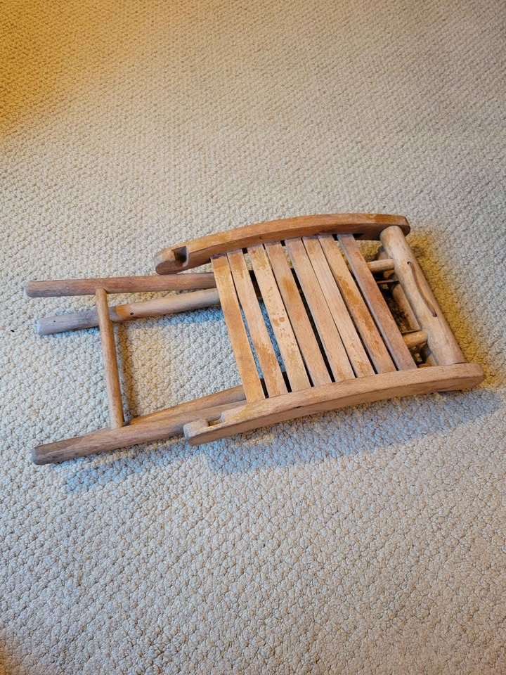 Vintage Yugoslavian Folding Stool - photo 2