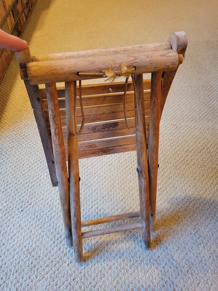 Vintage Yugoslavian Folding Stool - photo 3