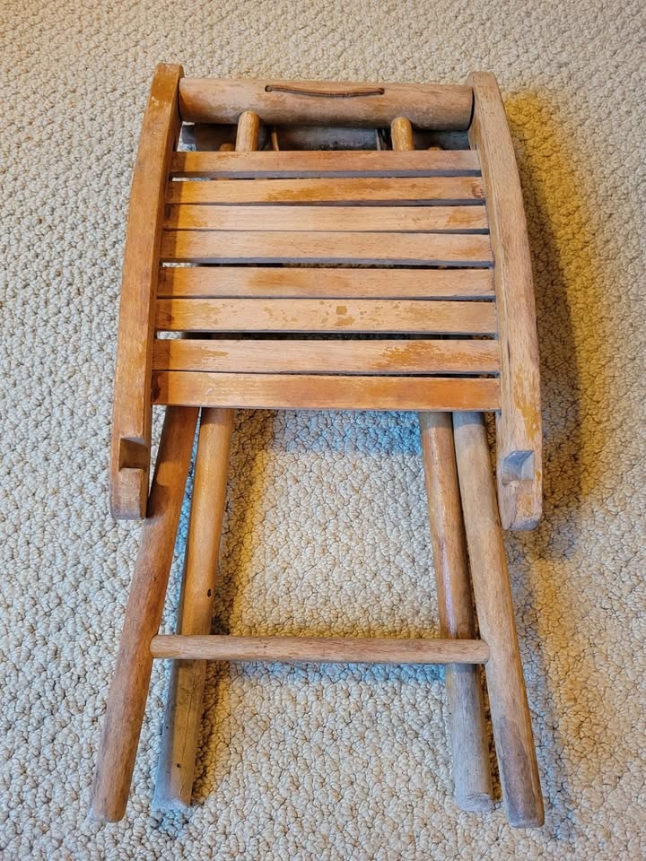Vintage Yugoslavian Folding Stool - photo 5