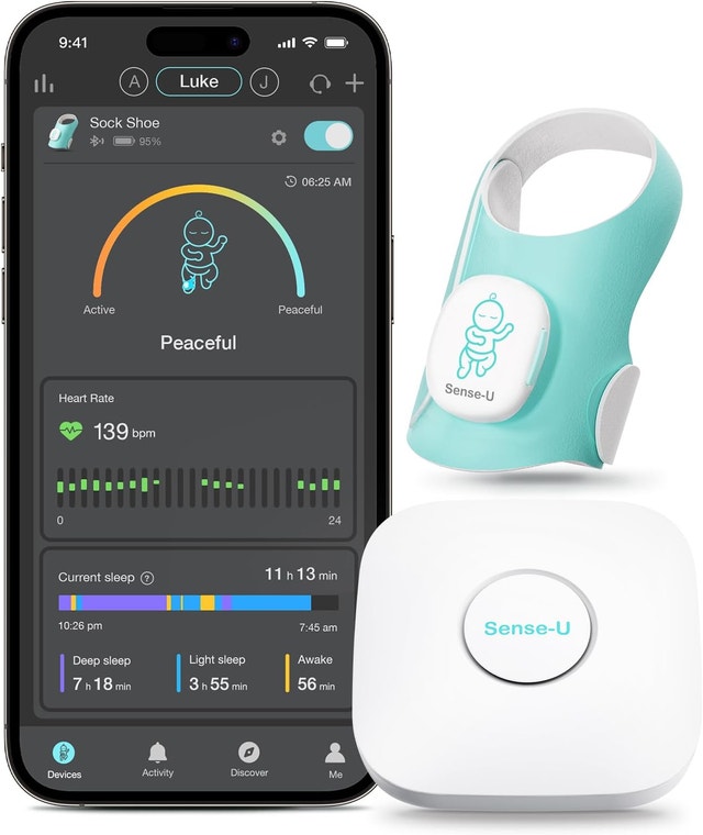 Smart Baby Infant Monitor Sock - Heart Rate & Sleep Tracker