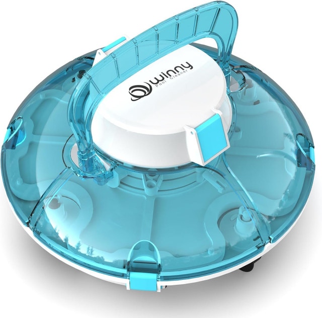 NEW Robotic Pool Vacuum Cordless Transparent Robot, flat floor