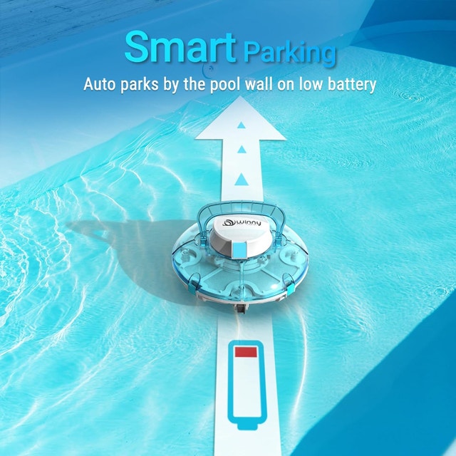 NEW Robotic Pool Vacuum Cordless Transparent Robot, flat floor - photo 2