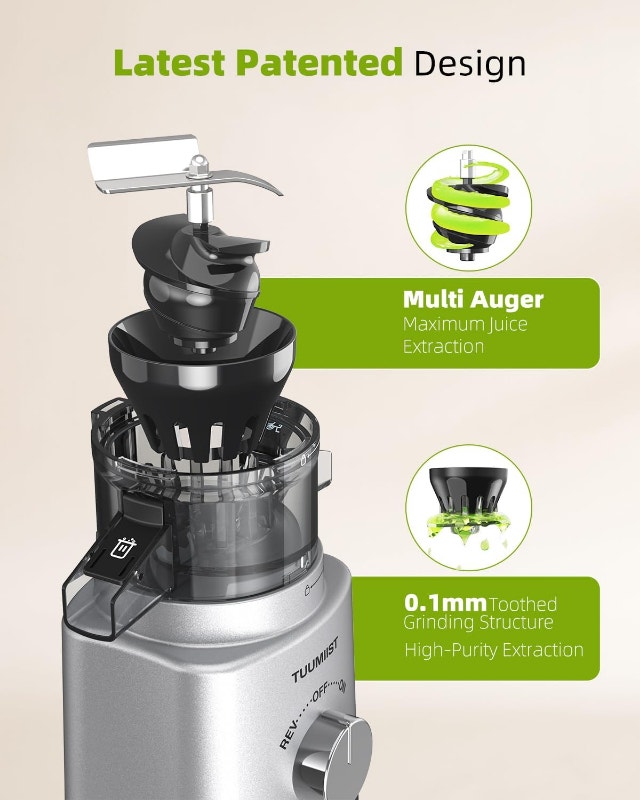 New Factory Sealed Cold Press Juicer w/ 8 Juice Bottles - photo 2