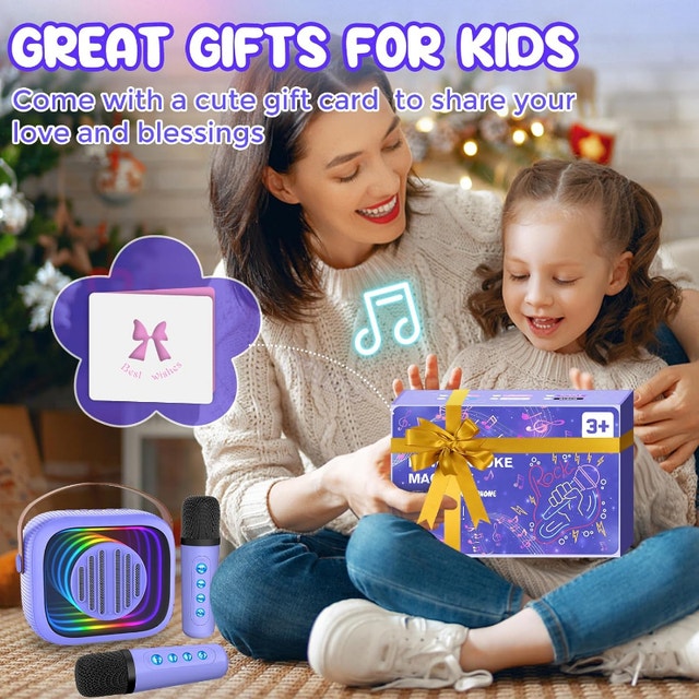 NEW Portable Karaoke Wireless Bluetooth Speaker w/ 2 Mics - photo 5