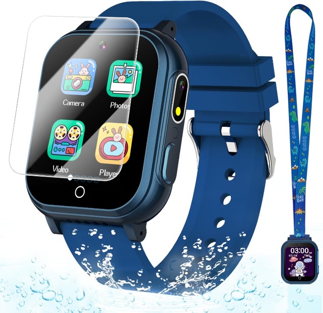 Kids Waterproof Smart Watch HD Touchscreen Dual Camera