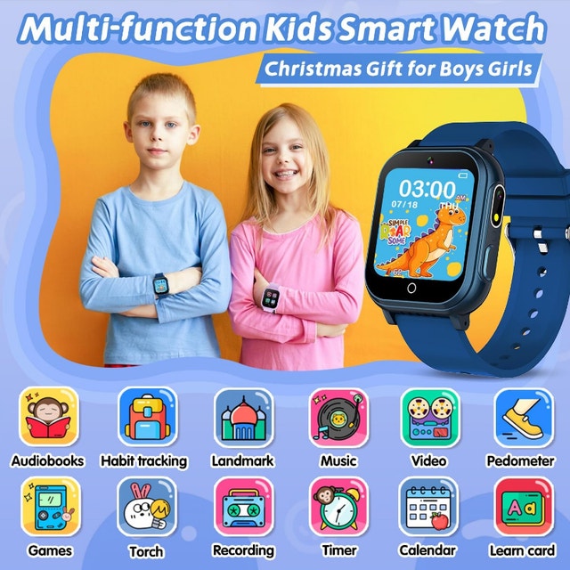 Kids Waterproof Smart Watch HD Touchscreen Dual Camera - photo 3