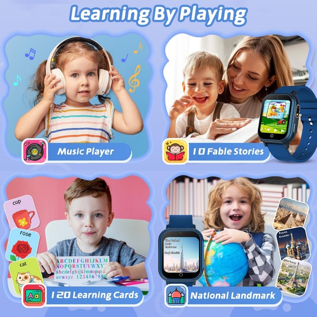 Kids Waterproof Smart Watch HD Touchscreen Dual Camera - photo 4