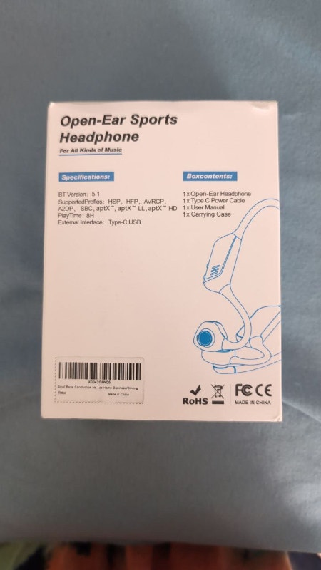 Brand new Bone Conduction Open Ear Wireless Headphones, Mic Boom - photo 4