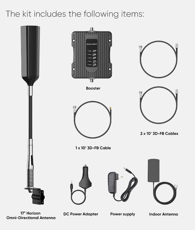 NEW 5G/4G LTE/3G Cell Phone Booster, All Canada Carriers, w/LCD - photo 2
