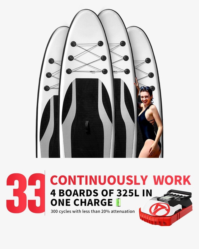 NEW Rechargeable Air Pump 22 PSI Inflate/Deflate 12V Car Connect - photo 2