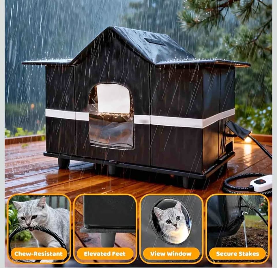 Heated Cat Shelter - New