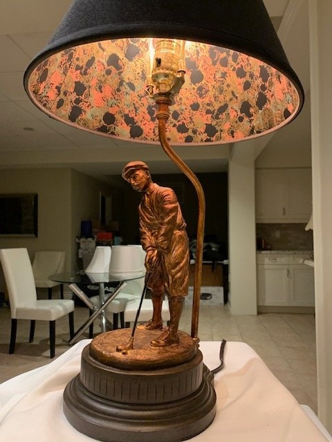 Vintage Golfer Lamp - Bombay Copper, 1999 - photo 3