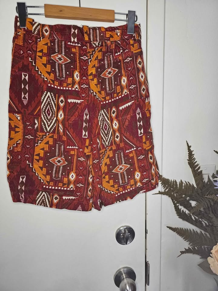 Vintage southwest print boho high waist shorts - photo 5